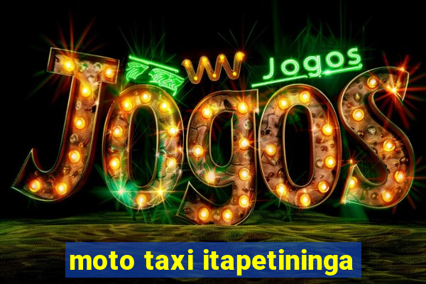 moto taxi itapetininga