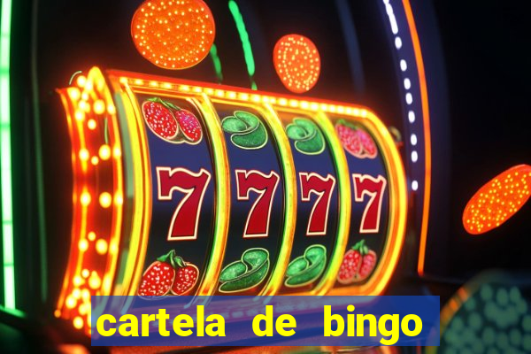 cartela de bingo pra imprimir