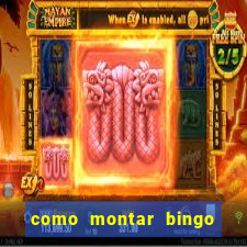 como montar bingo brinquedos toia