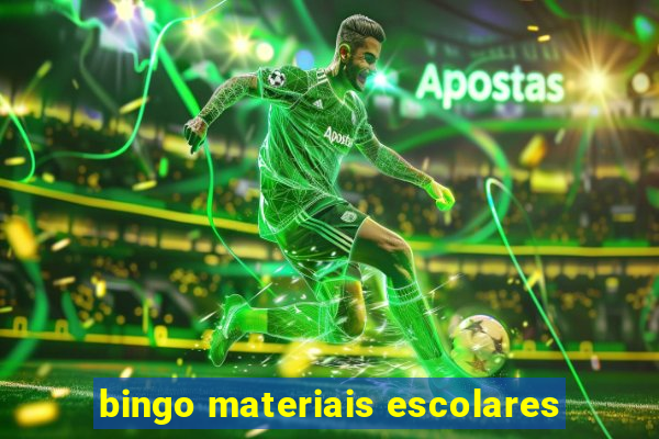 bingo materiais escolares