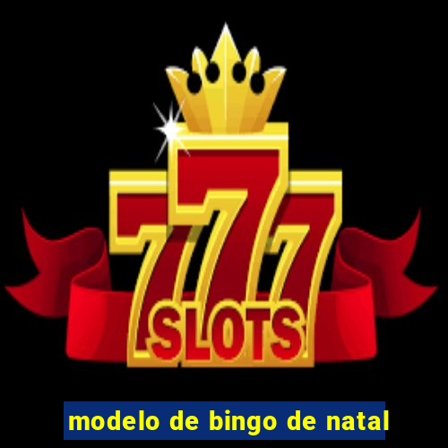 modelo de bingo de natal