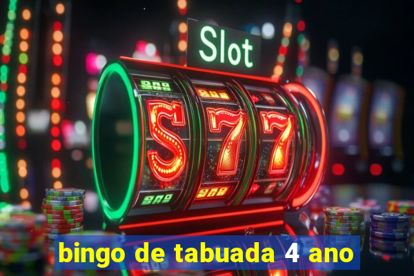 bingo de tabuada 4 ano