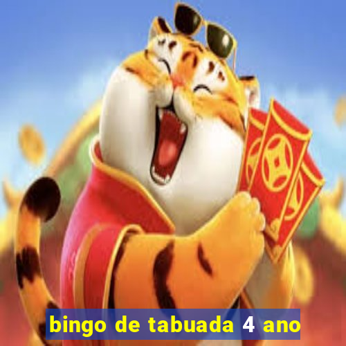 bingo de tabuada 4 ano