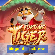 bingo de palavras 3 ano