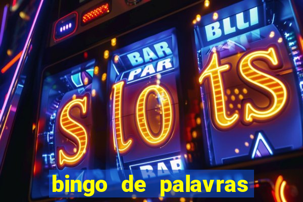 bingo de palavras 3 ano