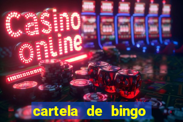 cartela de bingo cha de panela