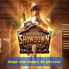 bingo com nomes de pessoas