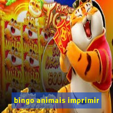 bingo animais imprimir