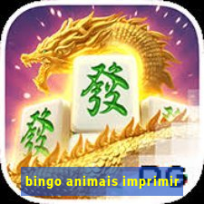 bingo animais imprimir