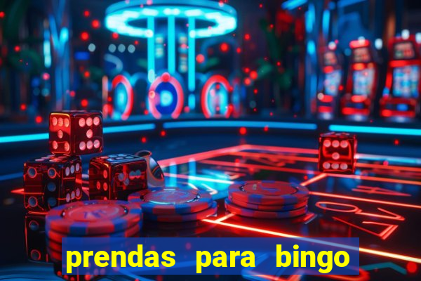 prendas para bingo de natal