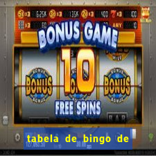 tabela de bingo de 1 a 100