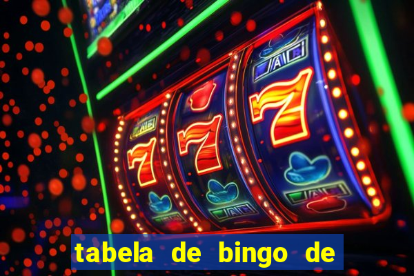 tabela de bingo de 1 a 100