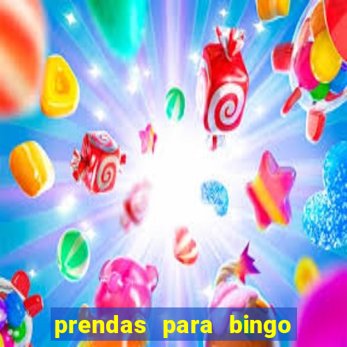 prendas para bingo de natal